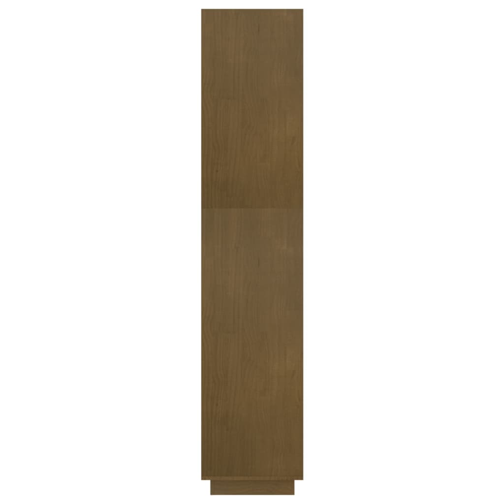 Kirjahylly/tilanjakaja hunajanruskea 60x35x167 cm täysi mänty - Sisustajankoti.fi