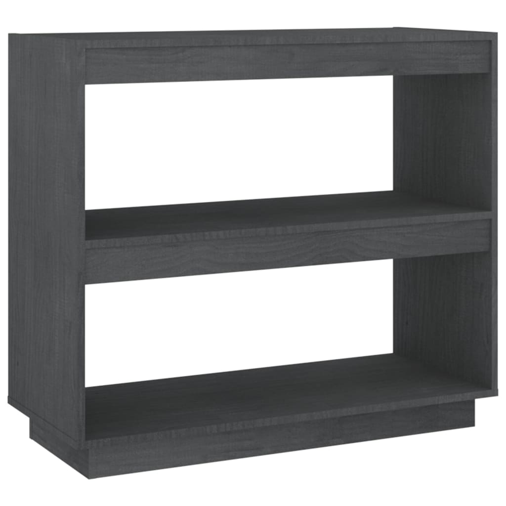 Kirjahylly harmaa 80x35x71 cm täysi mänty - Sisustajankoti.fi