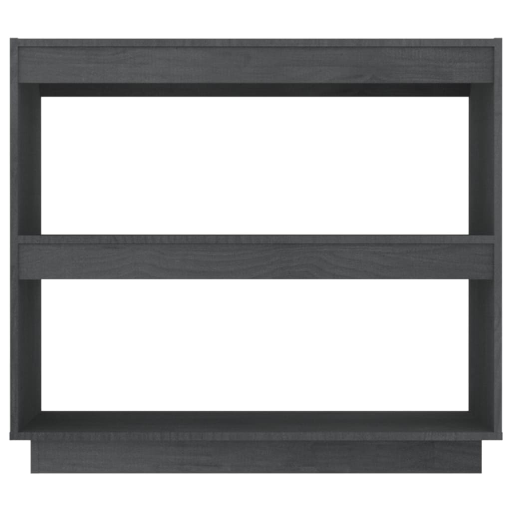 Kirjahylly harmaa 80x35x71 cm täysi mänty - Sisustajankoti.fi
