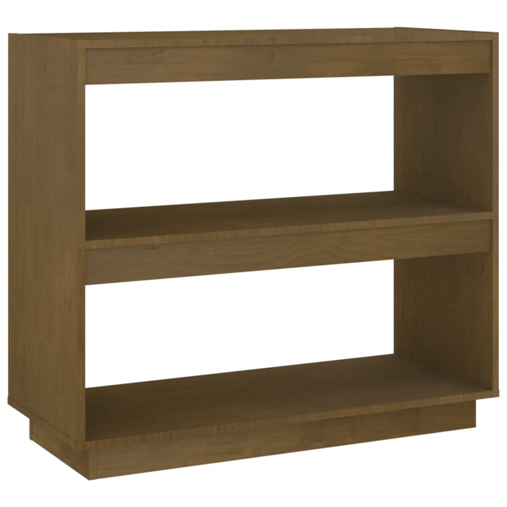 Kirjahylly hunajanruskea 80x35x71 cm täysi mänty - Sisustajankoti.fi