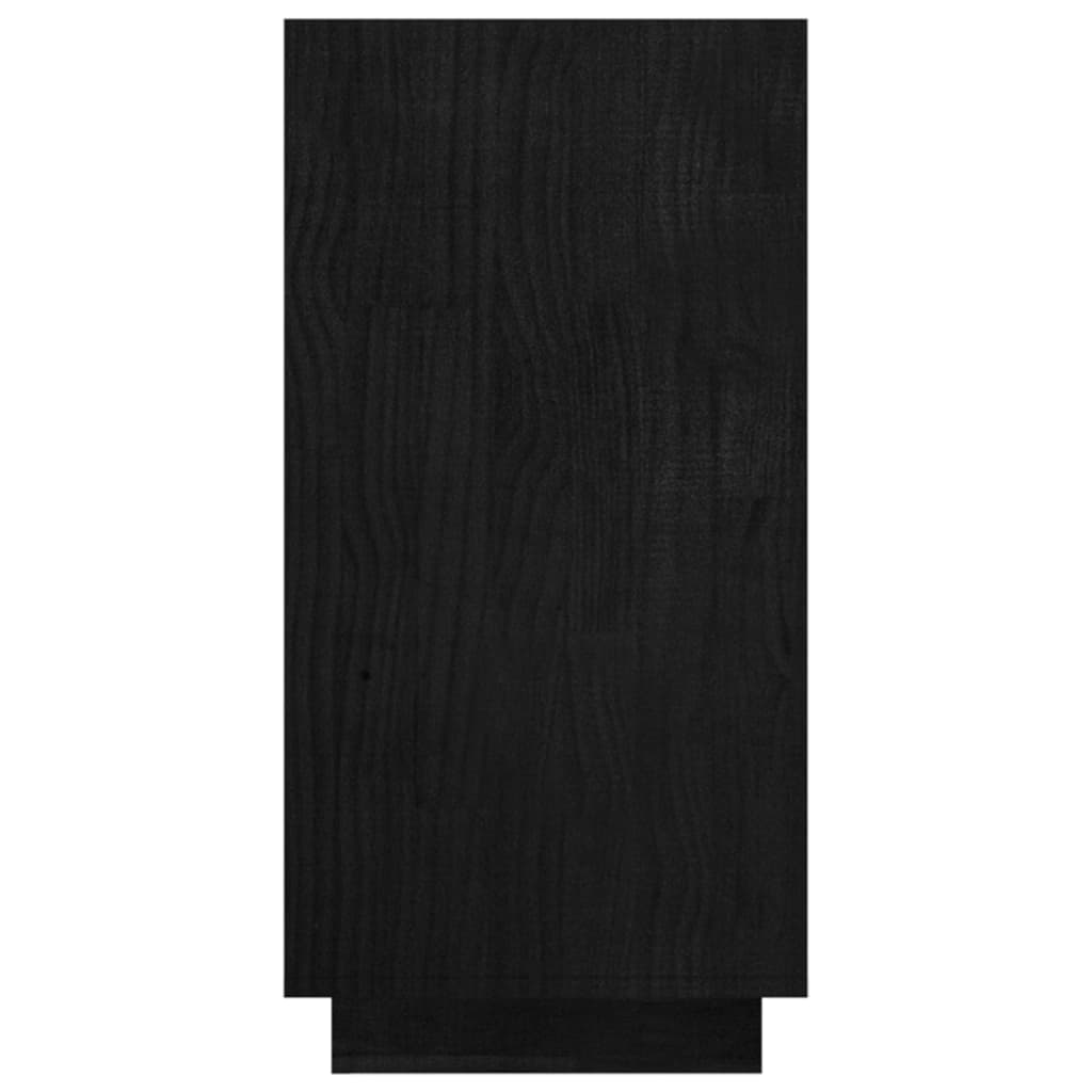 Kirjahylly musta 80x35x71 cm täysi mänty - Sisustajankoti.fi