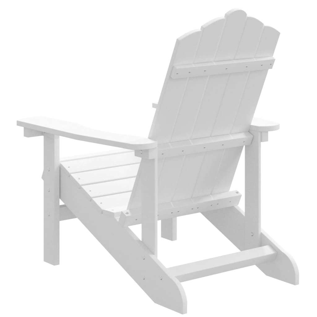 Adirondack puutarhatuoli HDPE valkoinen - Sisustajankoti.fi