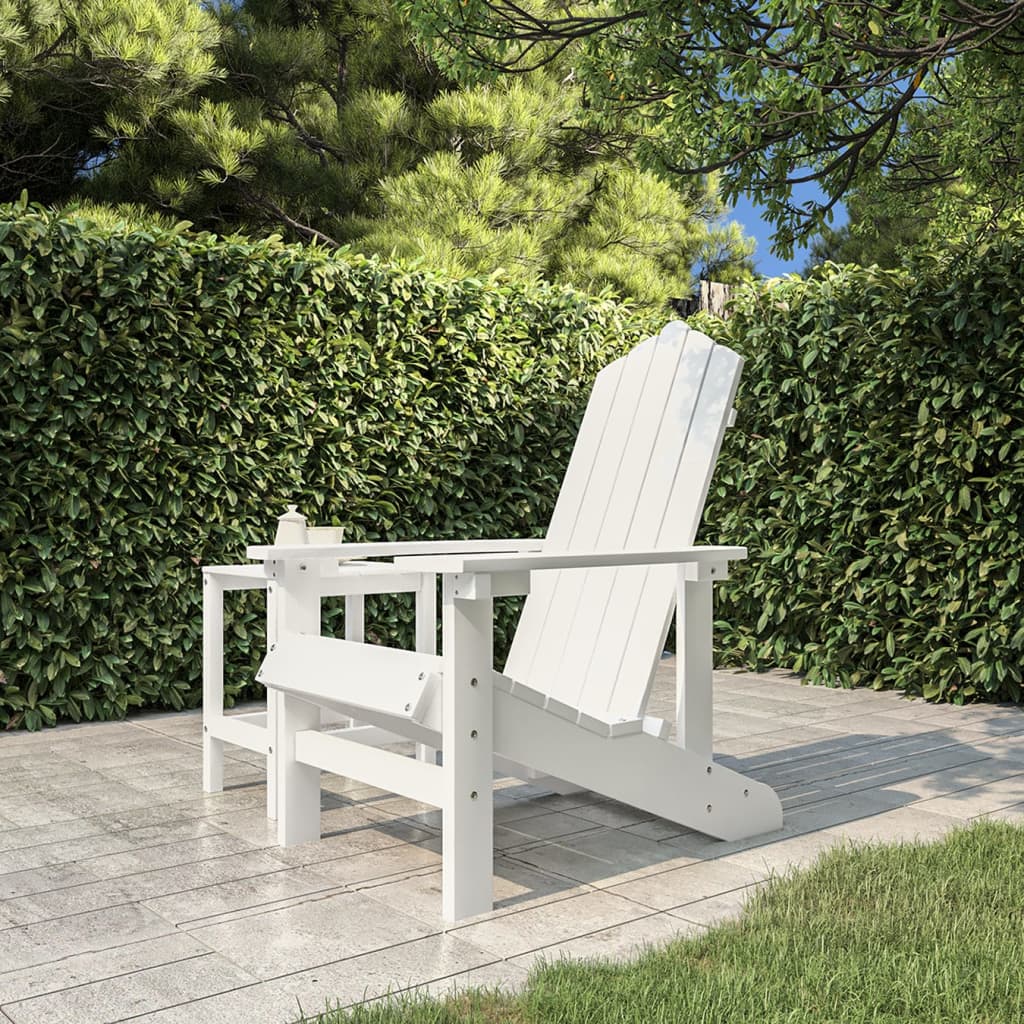 Adirondack puutarhatuoli HDPE valkoinen - Sisustajankoti.fi
