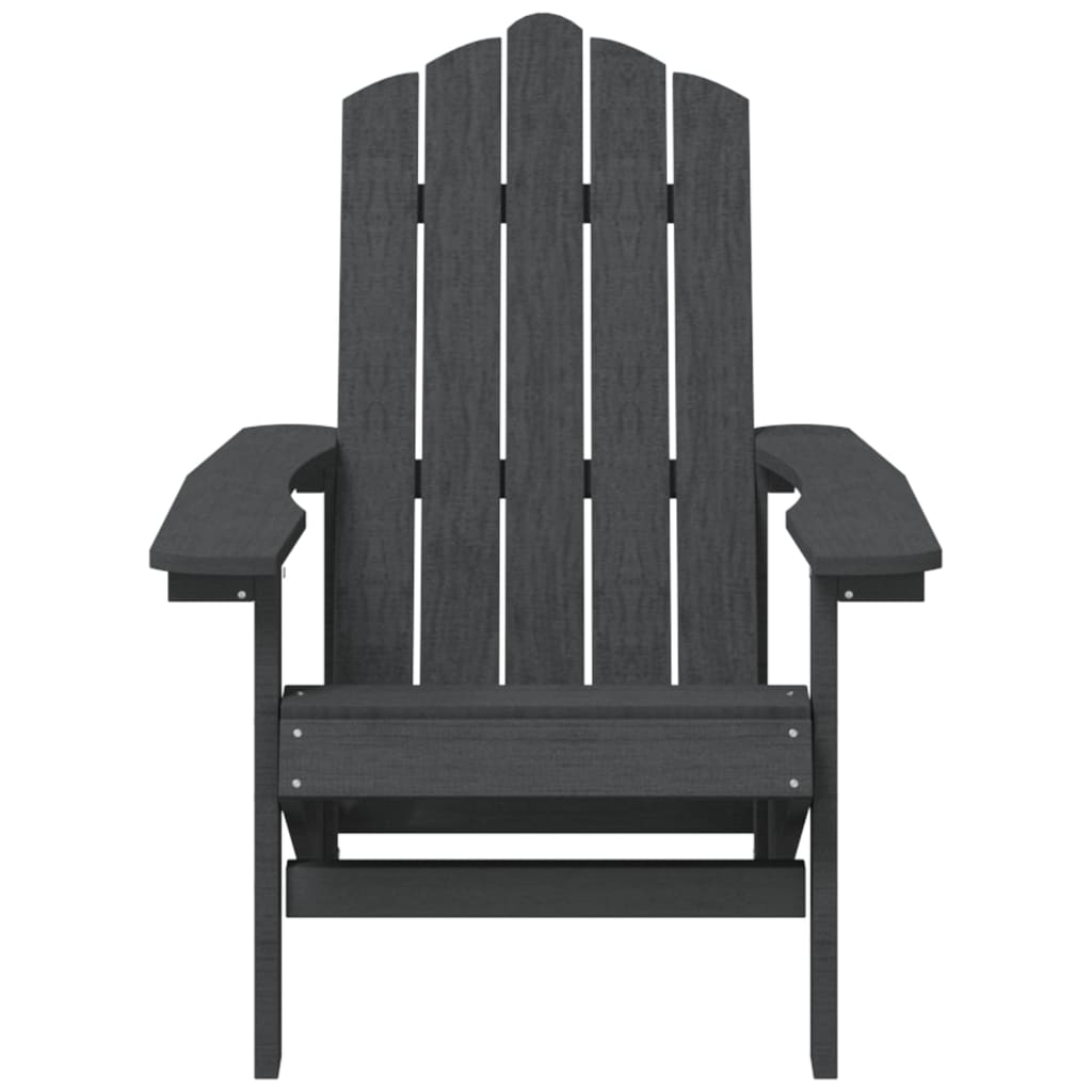 Adirondack puutarhatuoli HDPE antrasiitti - Sisustajankoti.fi