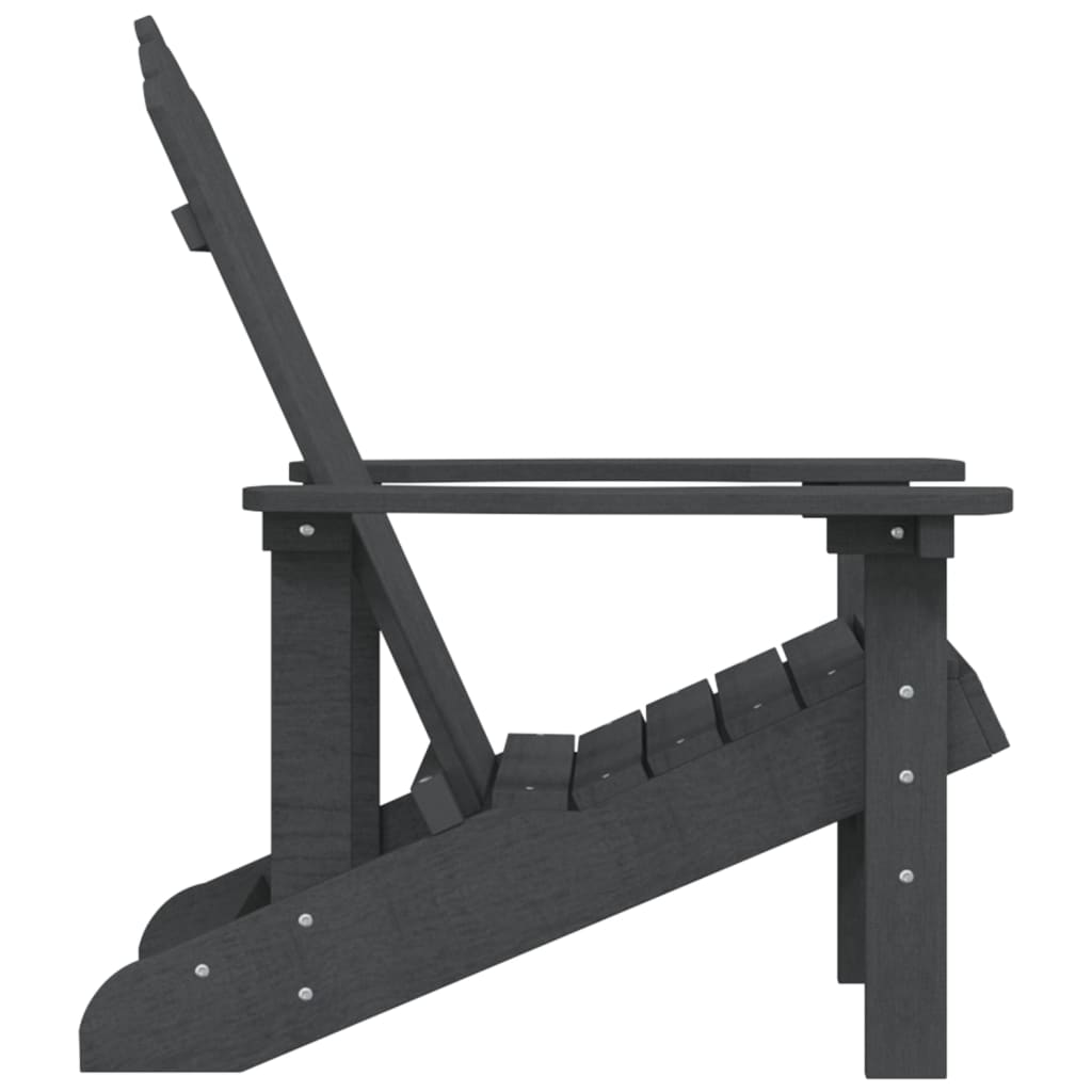 Adirondack puutarhatuoli HDPE antrasiitti - Sisustajankoti.fi