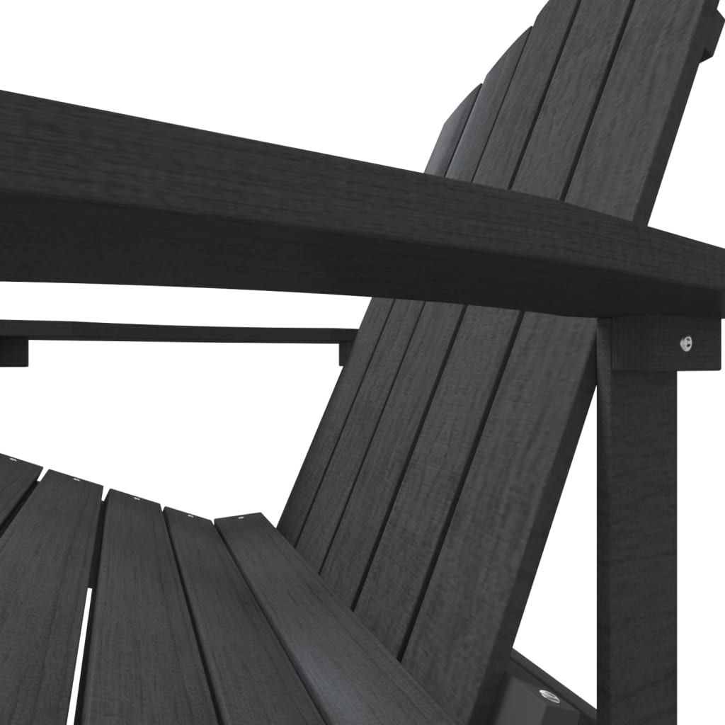 Adirondack puutarhatuoli HDPE antrasiitti - Sisustajankoti.fi