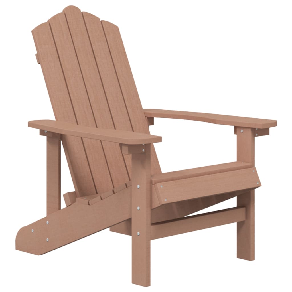 Adirondack puutarhatuoli HDPE ruskea - Sisustajankoti.fi