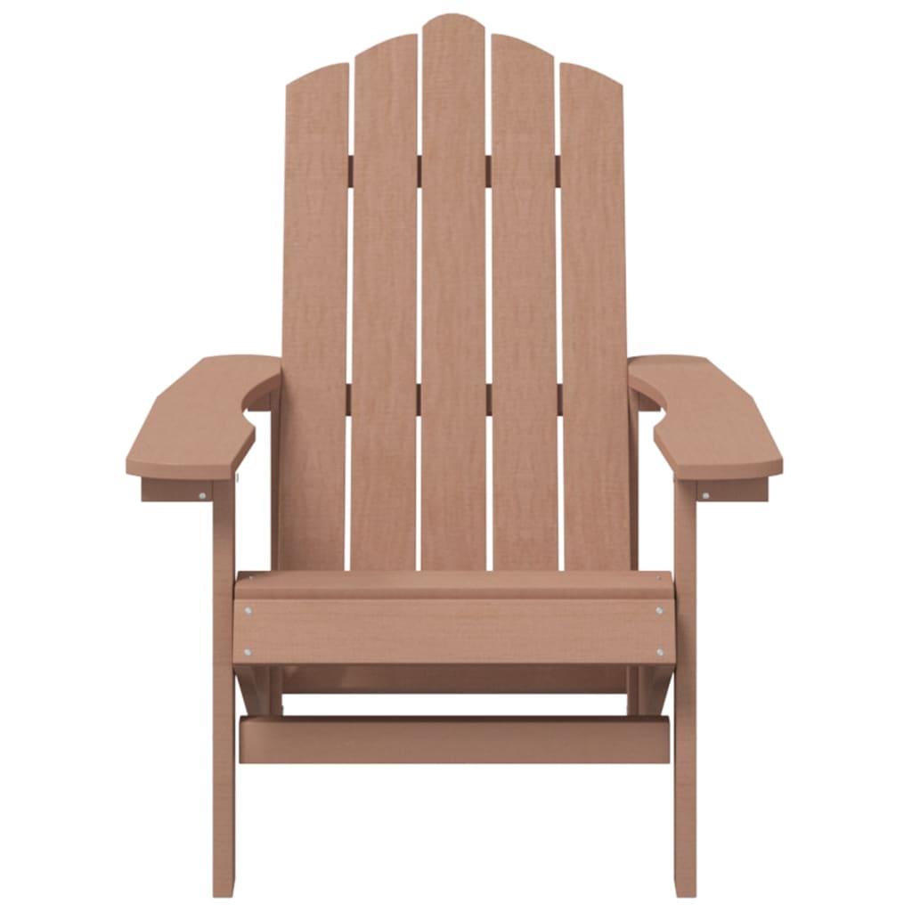 Adirondack puutarhatuoli HDPE ruskea - Sisustajankoti.fi