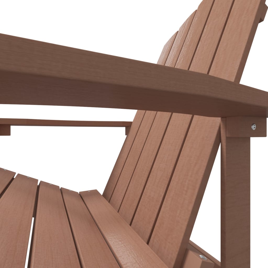 Adirondack puutarhatuoli HDPE ruskea - Sisustajankoti.fi