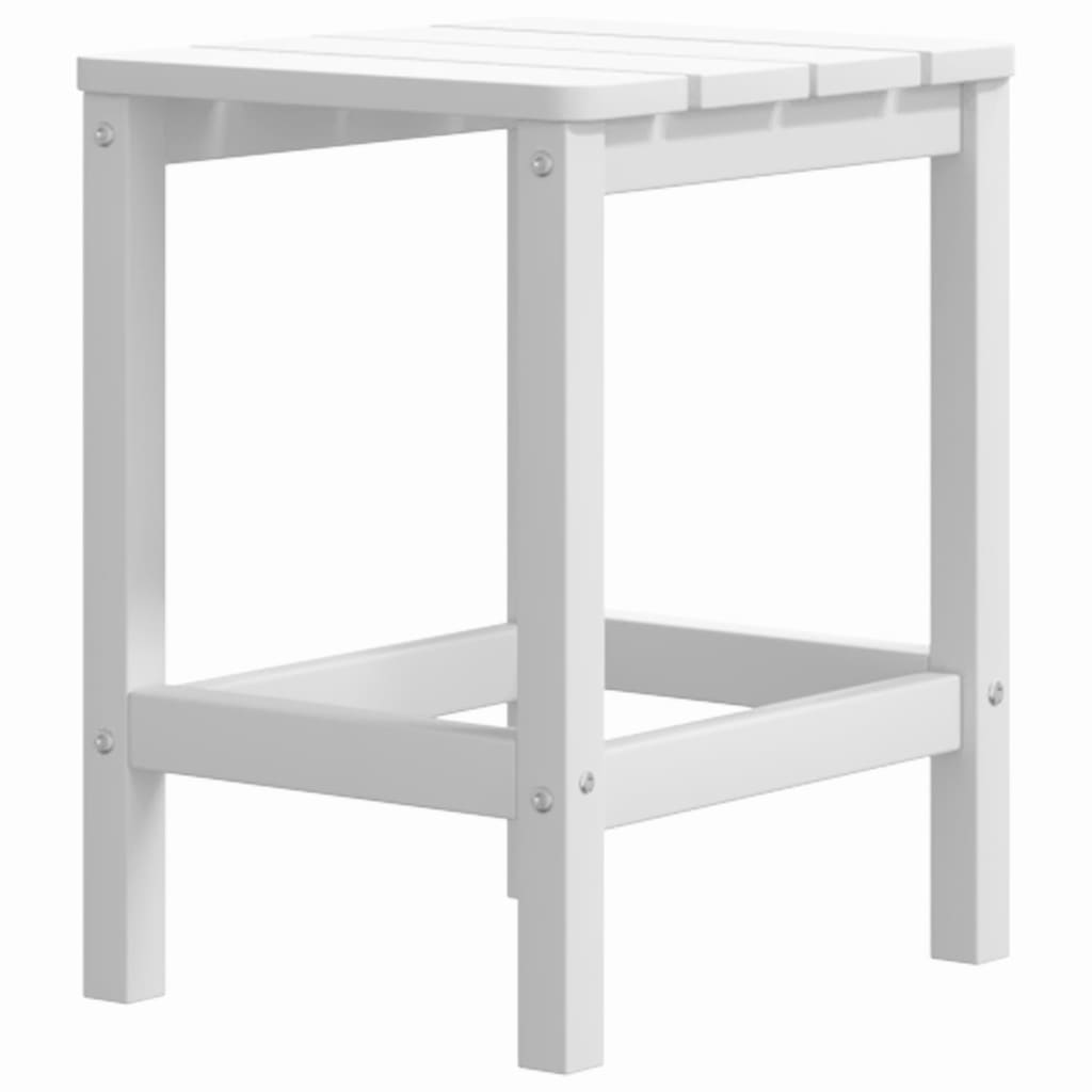Adirondack puutarhapöytä valkoinen 38x38x46 cm HDPE - Sisustajankoti.fi