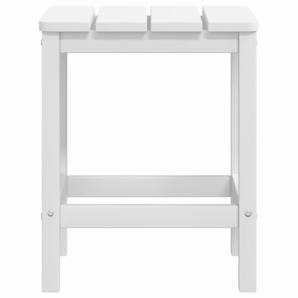 Adirondack puutarhapöytä valkoinen 38x38x46 cm HDPE - Sisustajankoti.fi