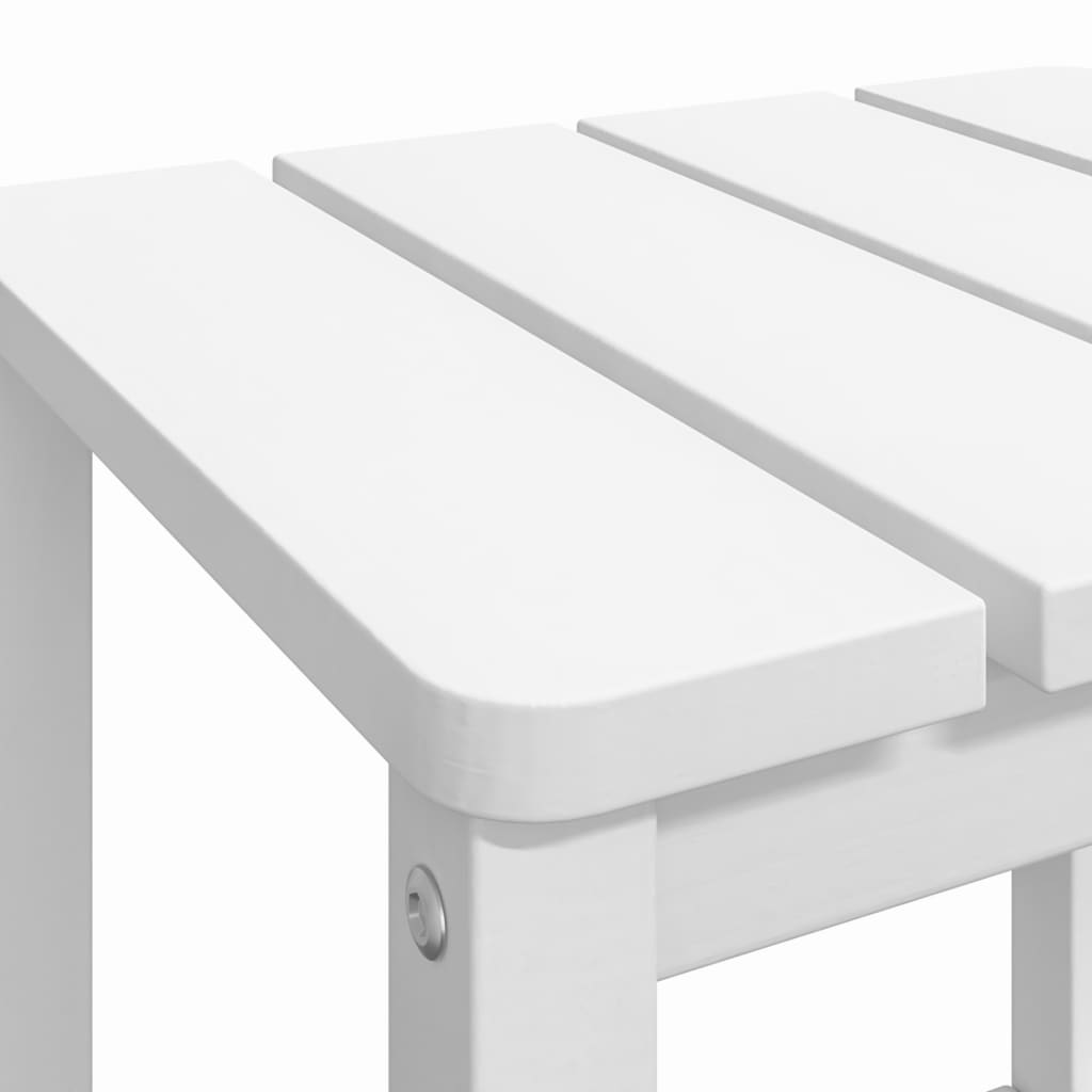 Adirondack puutarhapöytä valkoinen 38x38x46 cm HDPE - Sisustajankoti.fi