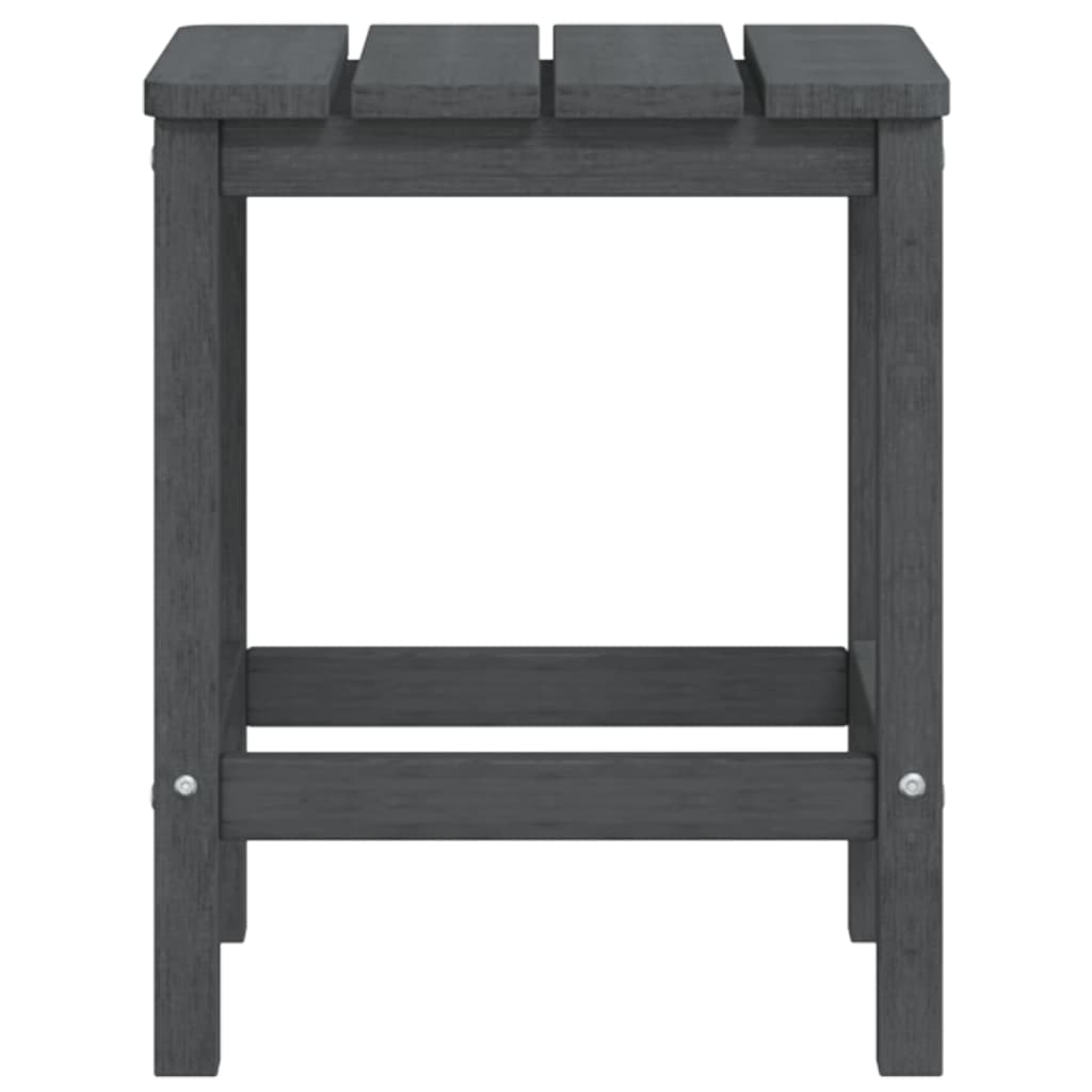 Adirondack puutarhapöytä antrasiitti 38x38x46 cm HDPE - Sisustajankoti.fi