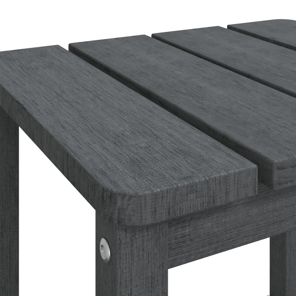 Adirondack puutarhapöytä antrasiitti 38x38x46 cm HDPE - Sisustajankoti.fi