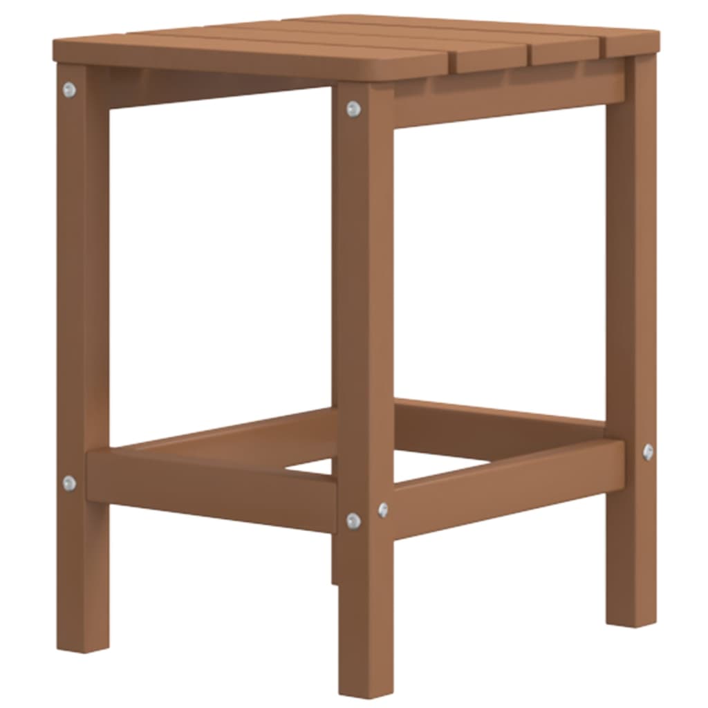 Adirondack puutarhapöytä ruskea 38x38x46 cm HDPE - Sisustajankoti.fi