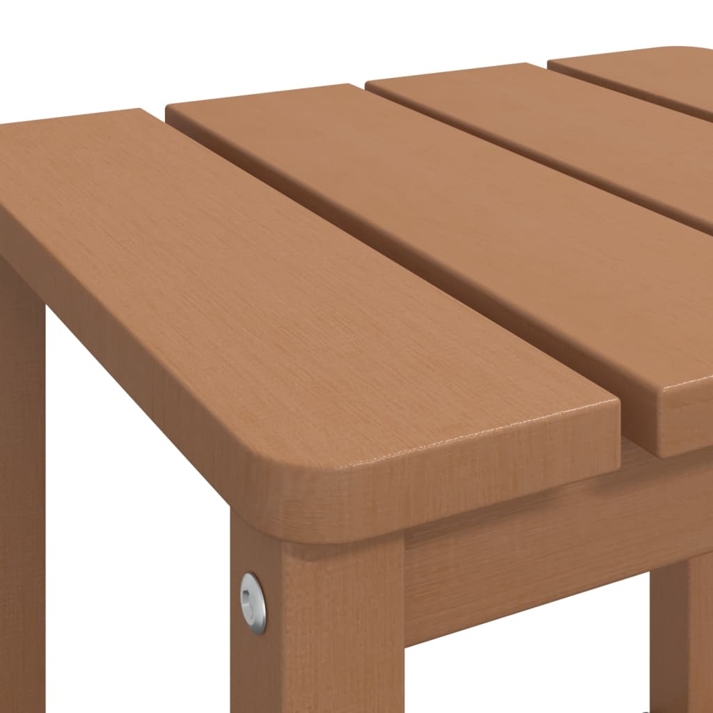 Adirondack puutarhapöytä ruskea 38x38x46 cm HDPE - Sisustajankoti.fi