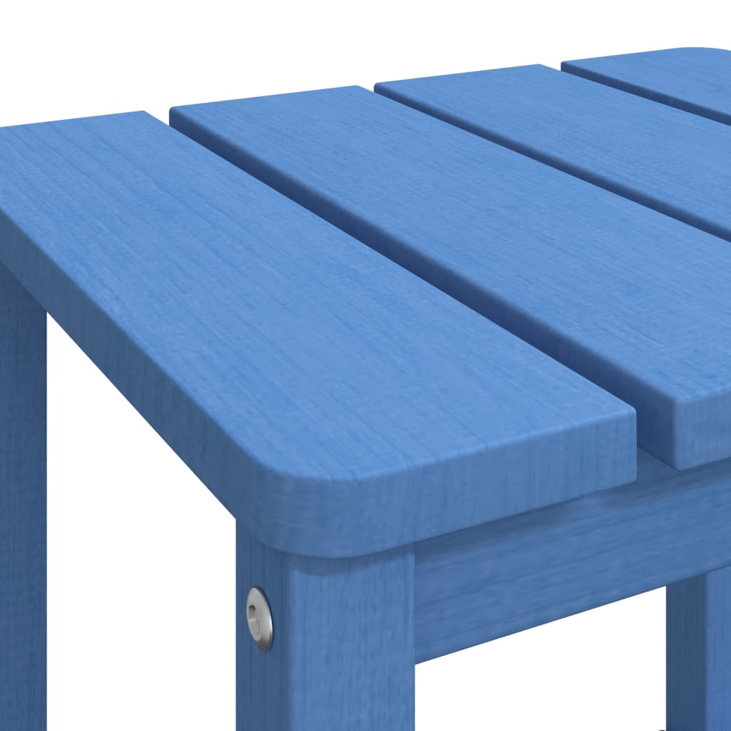 Adirondack puutarhapöytä vedensininen 38x38x46 cm HDPE - Sisustajankoti.fi