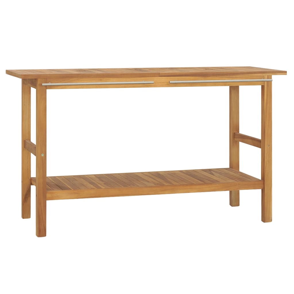 Kylpyhuoneen allaskaappi täysi tiikki 132x45x75 cm - Sisustajankoti.fi
