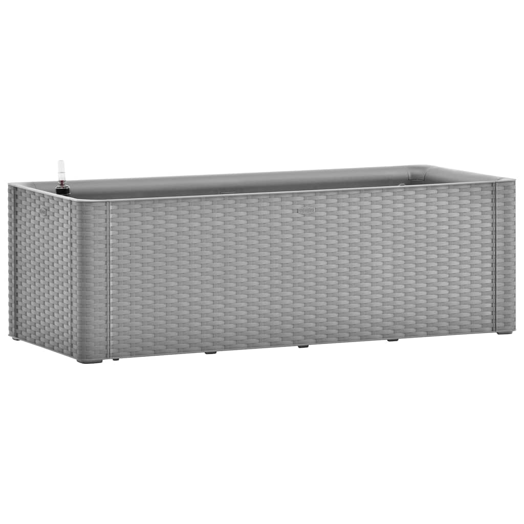 Itsekasteleva korotettu kukkalaatikko harmaa 100x43x33 cm - Sisustajankoti.fi