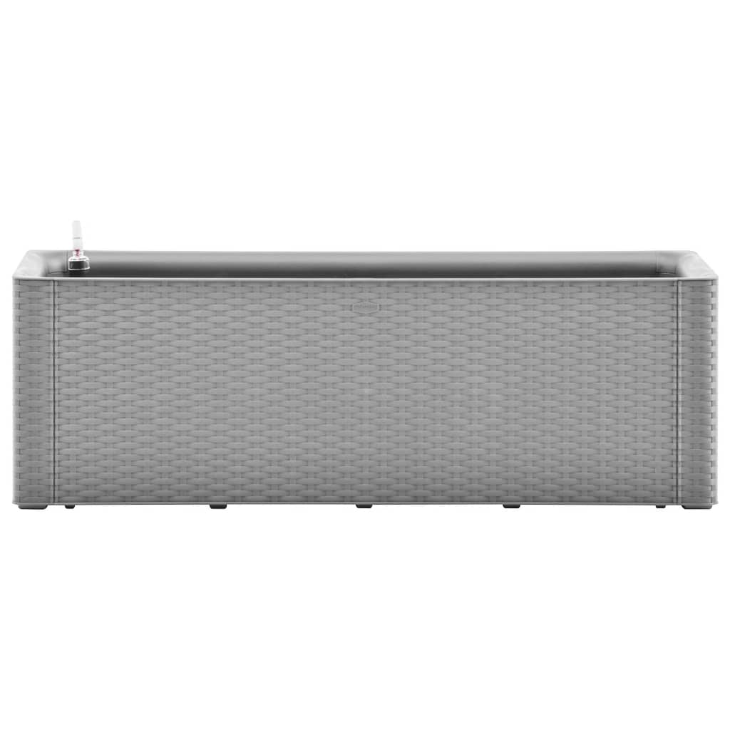 Itsekasteleva korotettu kukkalaatikko harmaa 100x43x33 cm - Sisustajankoti.fi