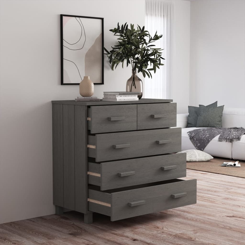 Senkki vaaleanharmaa 79x40x80 cm täysi mänty - Sisustajankoti.fi