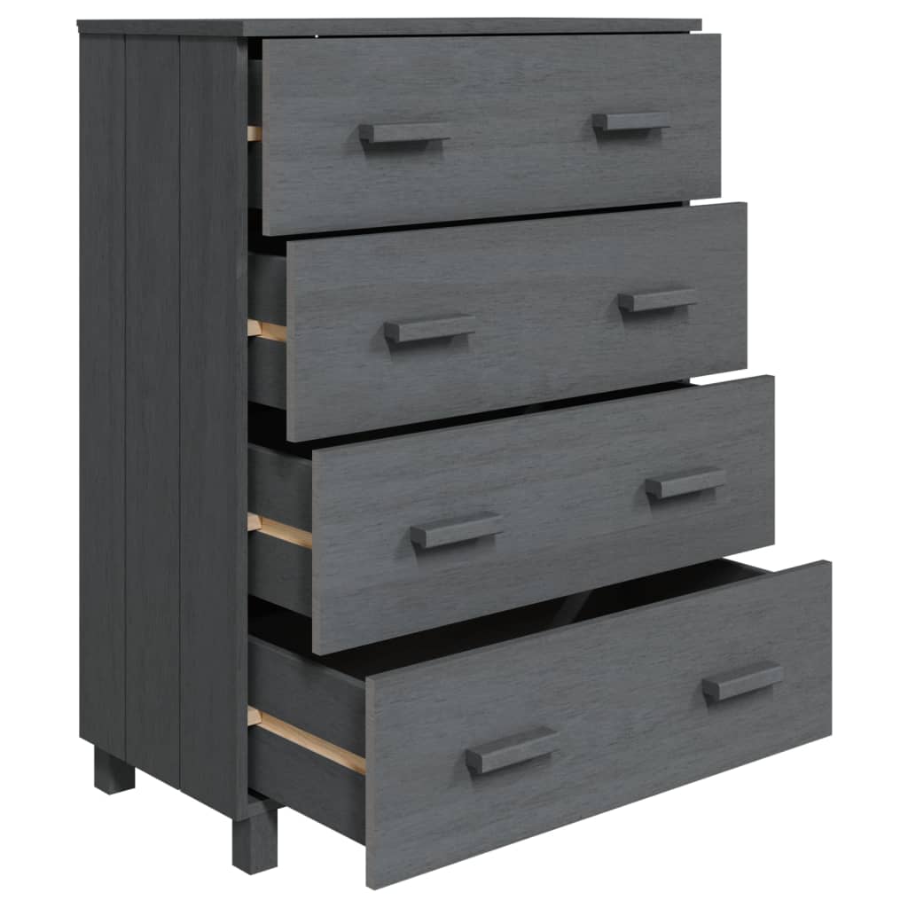 Senkki tummanharmaa 79x40x103,5 cm täysi mänty - Sisustajankoti.fi