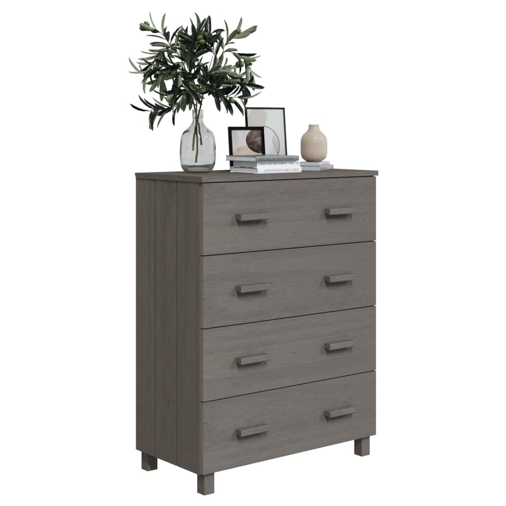 Senkki vaaleanharmaa 79x40x103,5 cm täysi mänty - Sisustajankoti.fi
