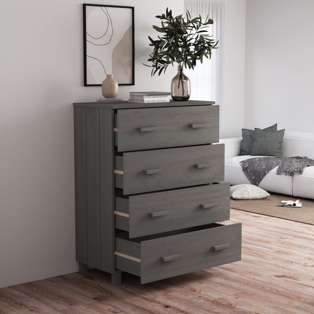Senkki vaaleanharmaa 79x40x103,5 cm täysi mänty - Sisustajankoti.fi
