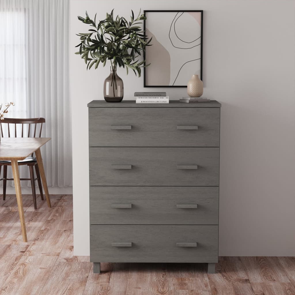 Senkki vaaleanharmaa 79x40x103,5 cm täysi mänty - Sisustajankoti.fi
