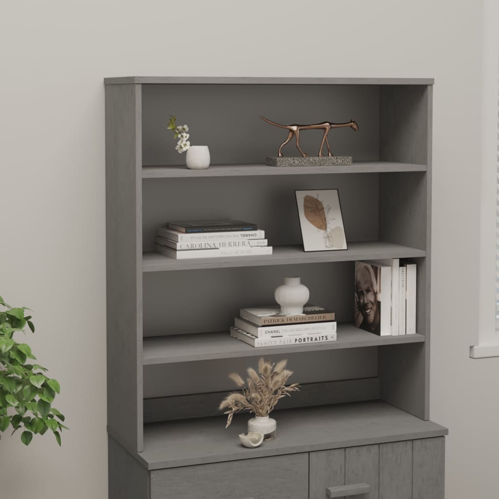 Yläosa senkille vaaleanharmaa 90x30x100 cm täysi mänty - Sisustajankoti.fi