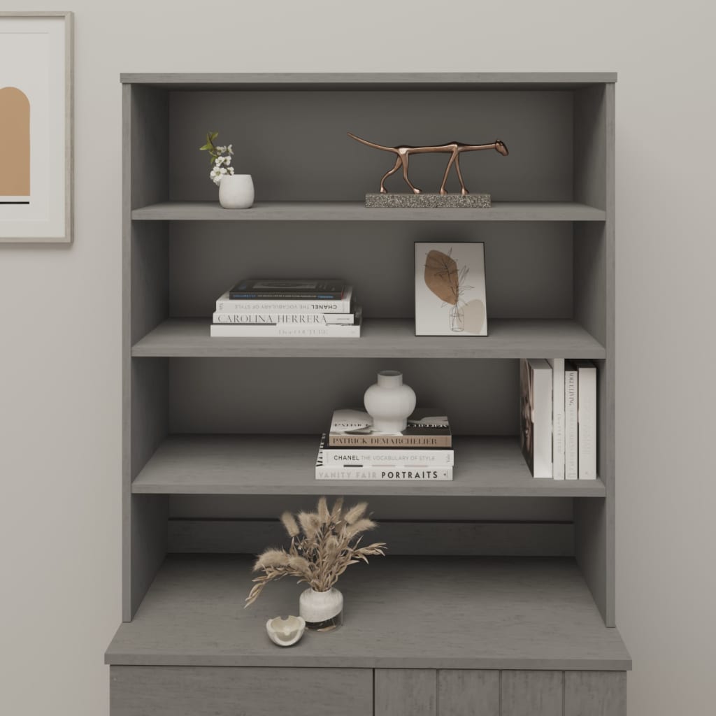 Yläosa senkille vaaleanharmaa 90x30x100 cm täysi mänty - Sisustajankoti.fi