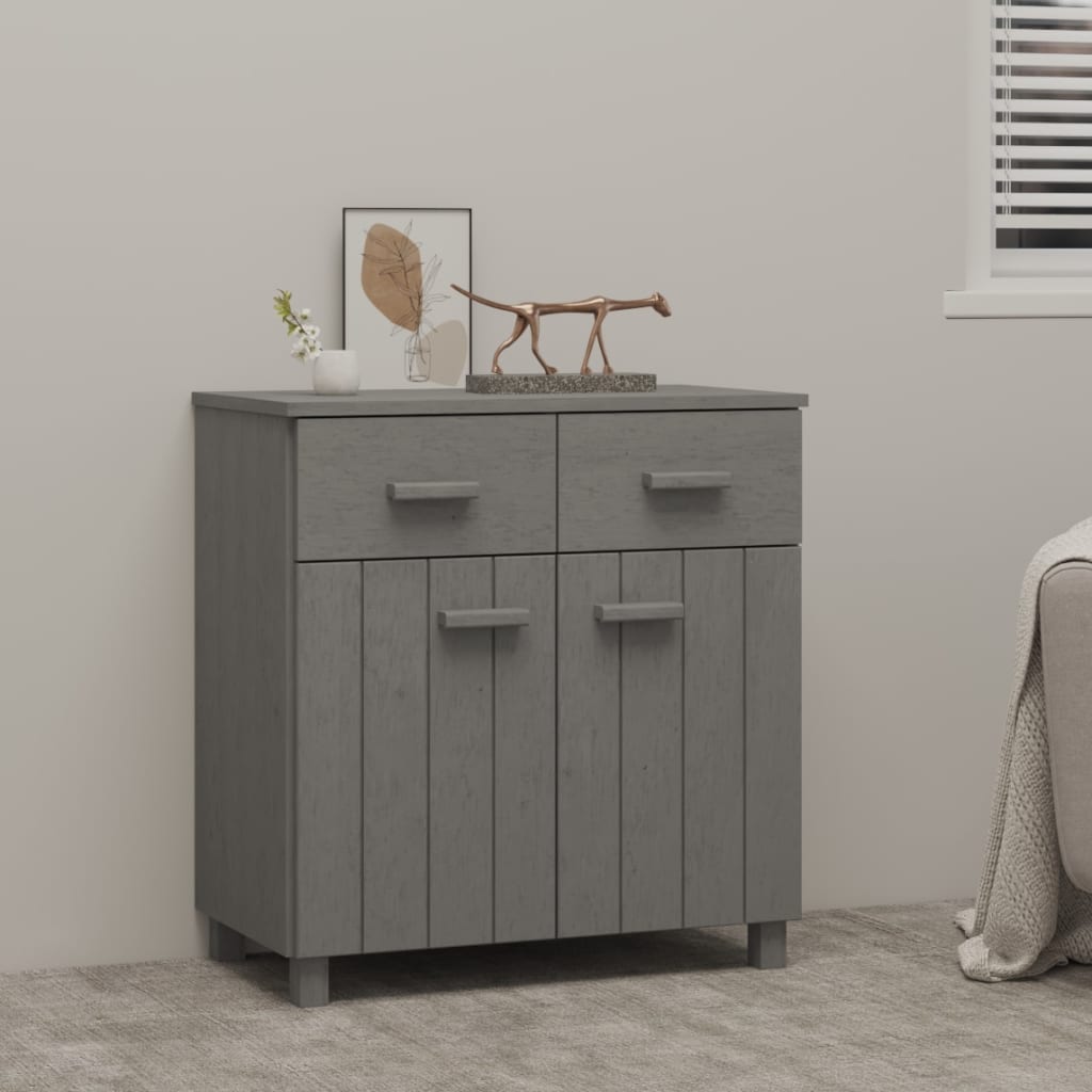 Senkki vaaleanharmaa 79x40x80 cm täysi mänty - Sisustajankoti.fi