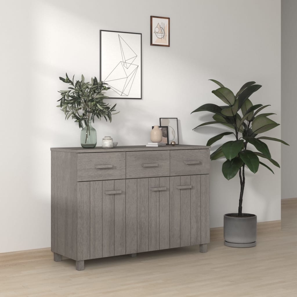 Senkki vaaleanharmaa 113x40x80 cm täysi mänty - Sisustajankoti.fi