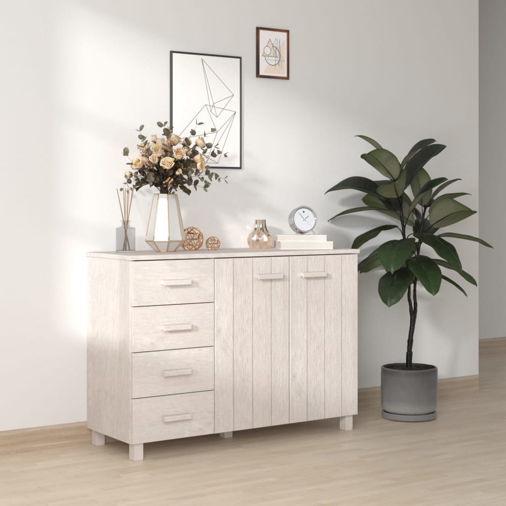 Senkki valkoinen 113x40x80 cm täysi mänty - Sisustajankoti.fi