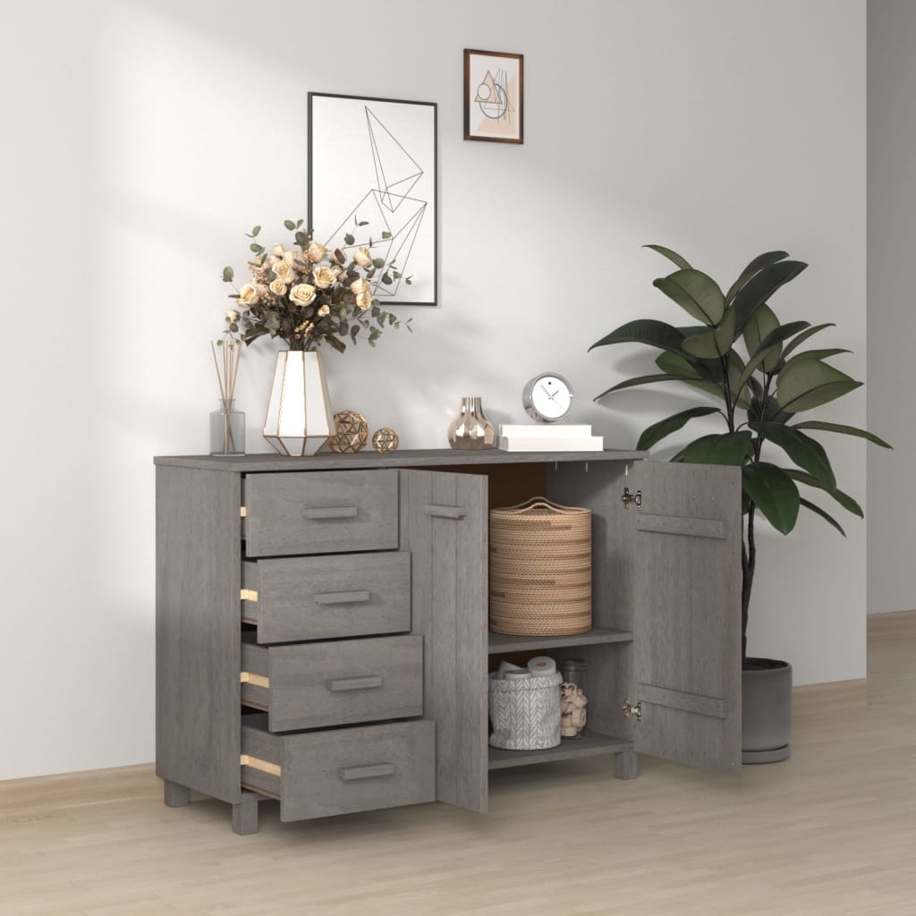 Senkki vaaleanharmaa 113x40x80 cm täysi mänty - Sisustajankoti.fi