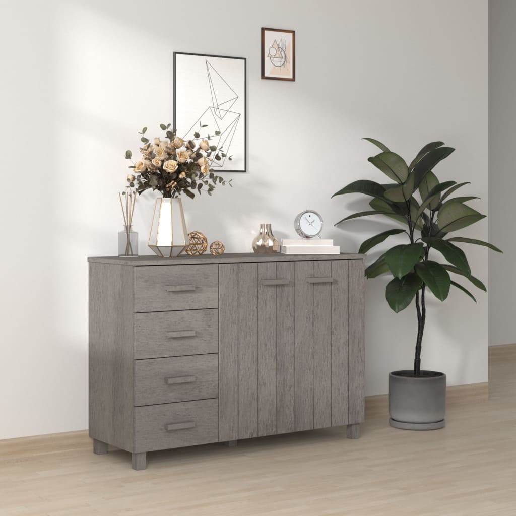 Senkki vaaleanharmaa 113x40x80 cm täysi mänty - Sisustajankoti.fi