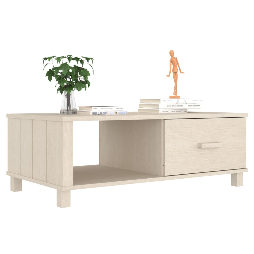 Sohvapöytä hunajanruskea 100x55x35 cm täysi mänty - Sisustajankoti.fi