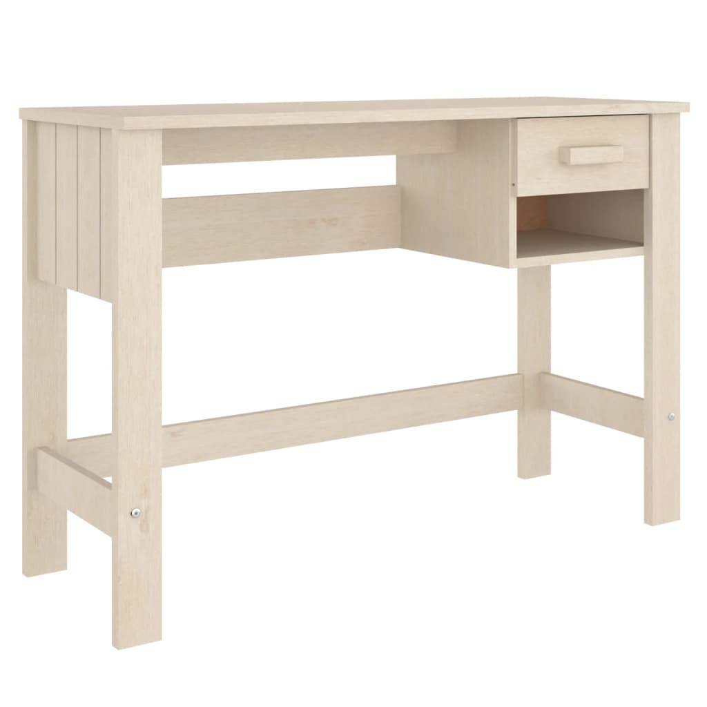 Työpöytä hunajanruskea 110x40x75 cm täysi mänty - Sisustajankoti.fi