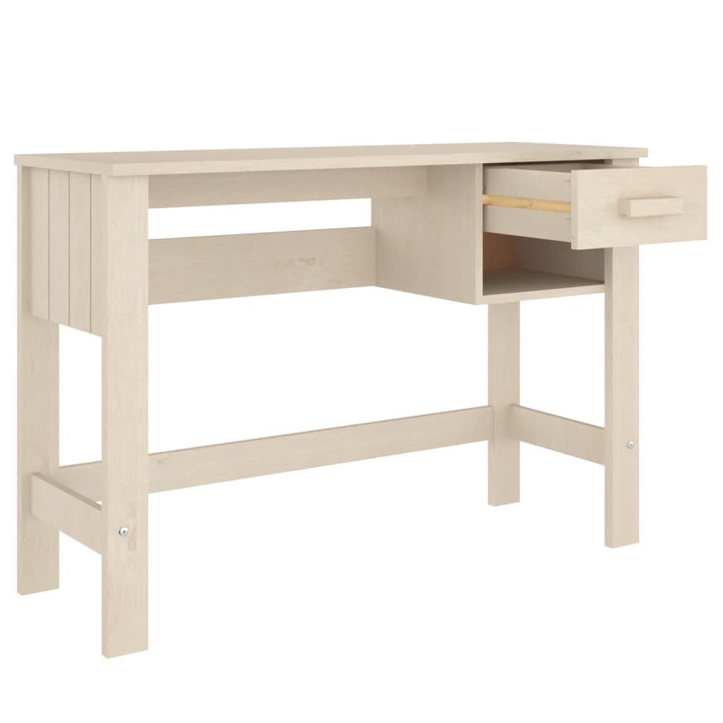 Työpöytä hunajanruskea 110x40x75 cm täysi mänty - Sisustajankoti.fi