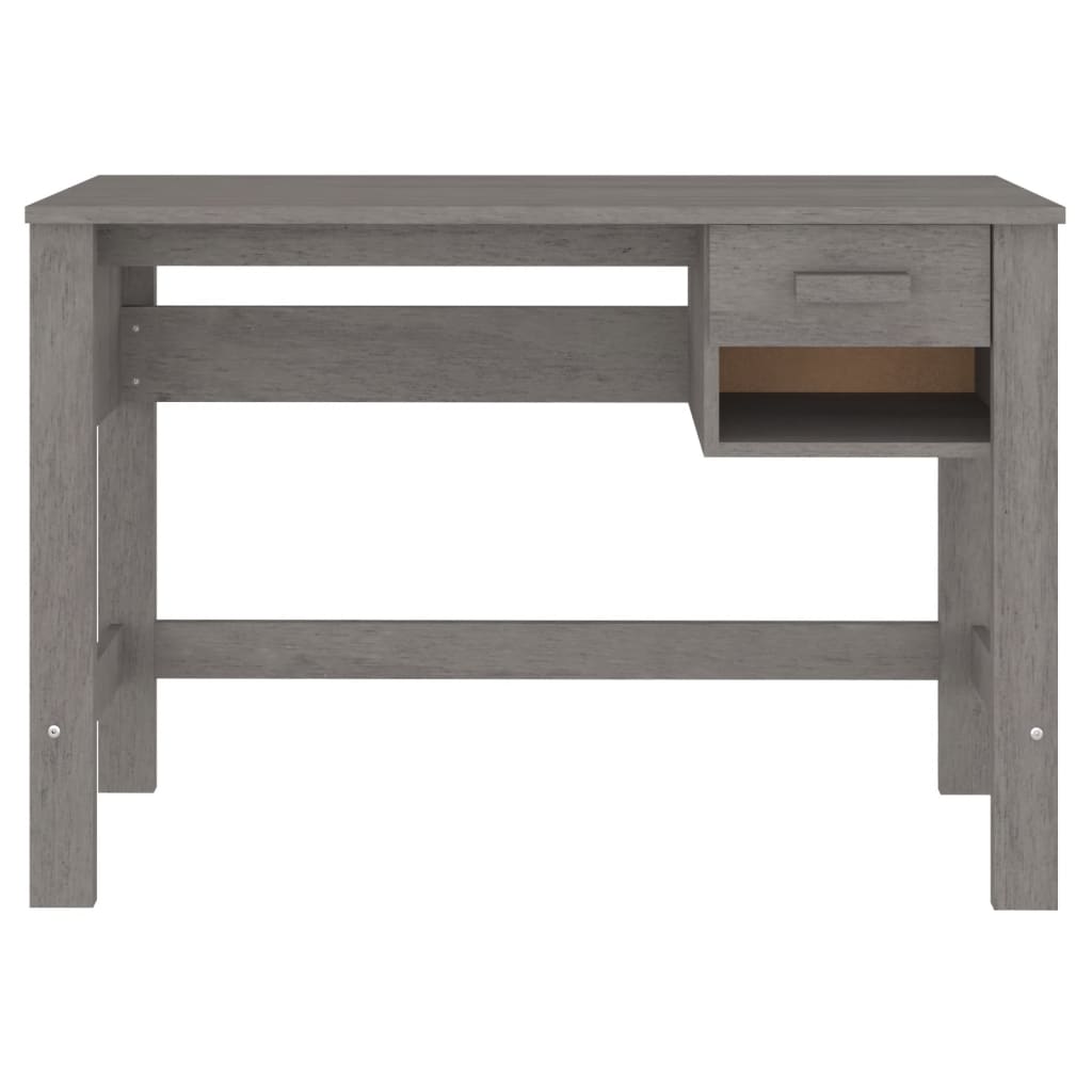 Pöytä HAMAR vaaleanharmaa 110x40x75 cm täysi mänty - Sisustajankoti.fi