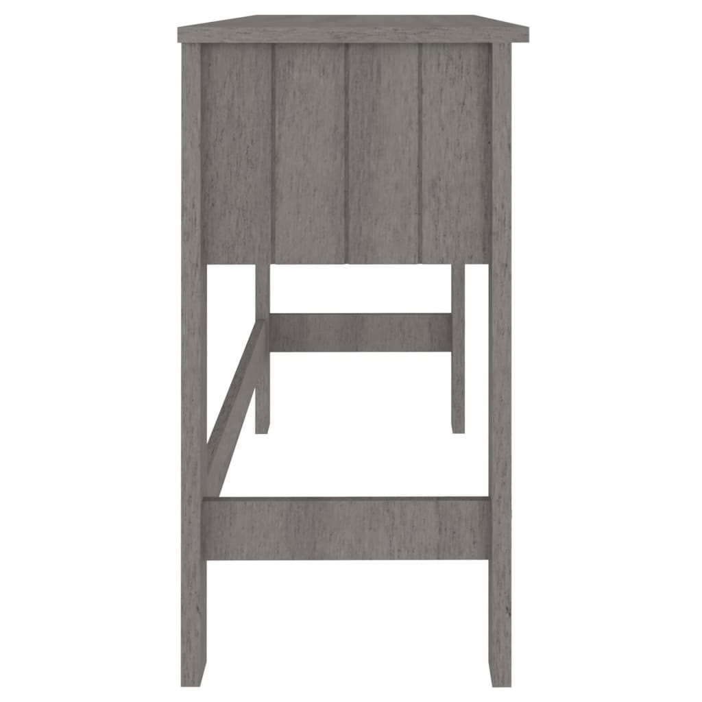 Pöytä HAMAR vaaleanharmaa 110x40x75 cm täysi mänty - Sisustajankoti.fi