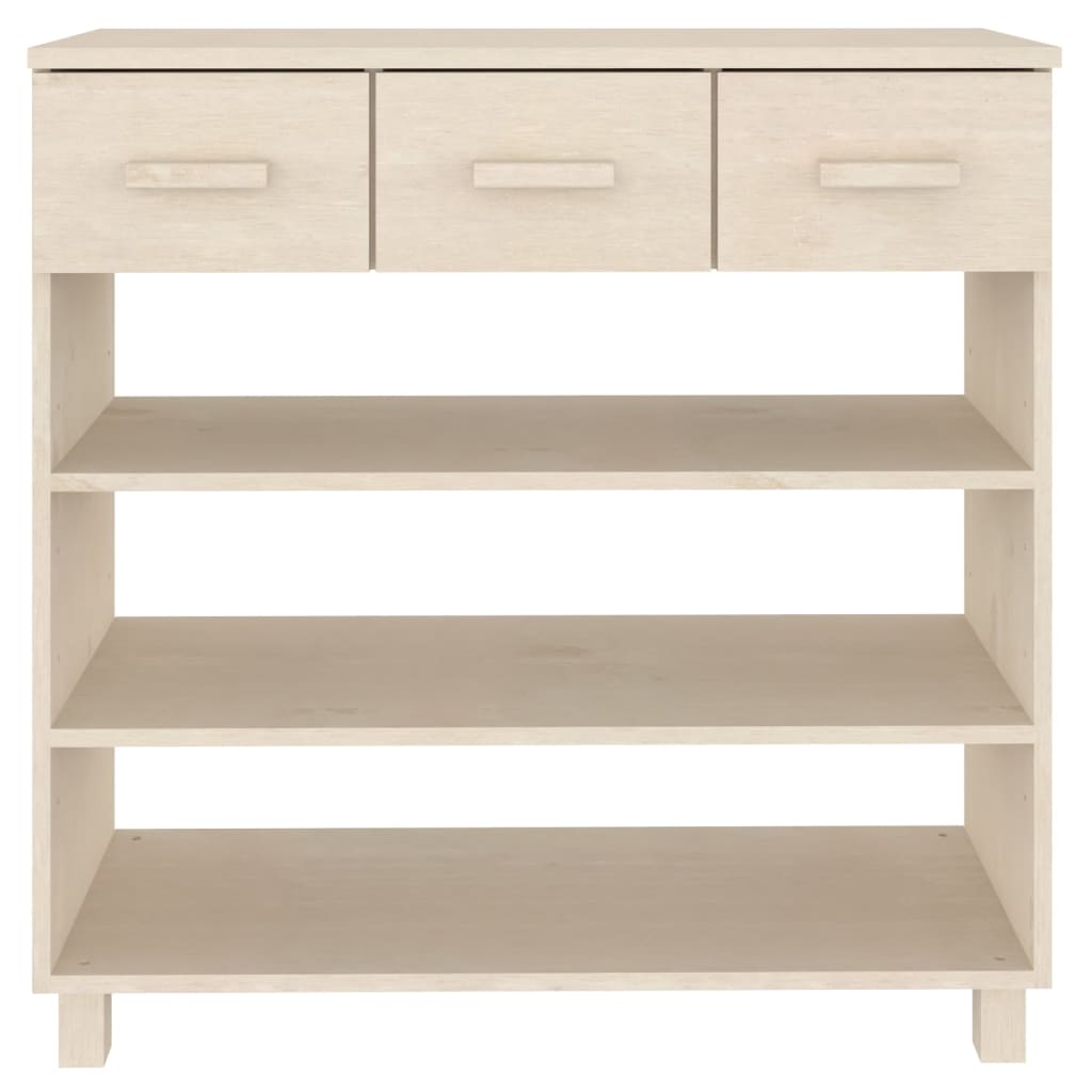 Konsolipöytä hunajanruskea 90x35x90 cm täysi mänty - Sisustajankoti.fi