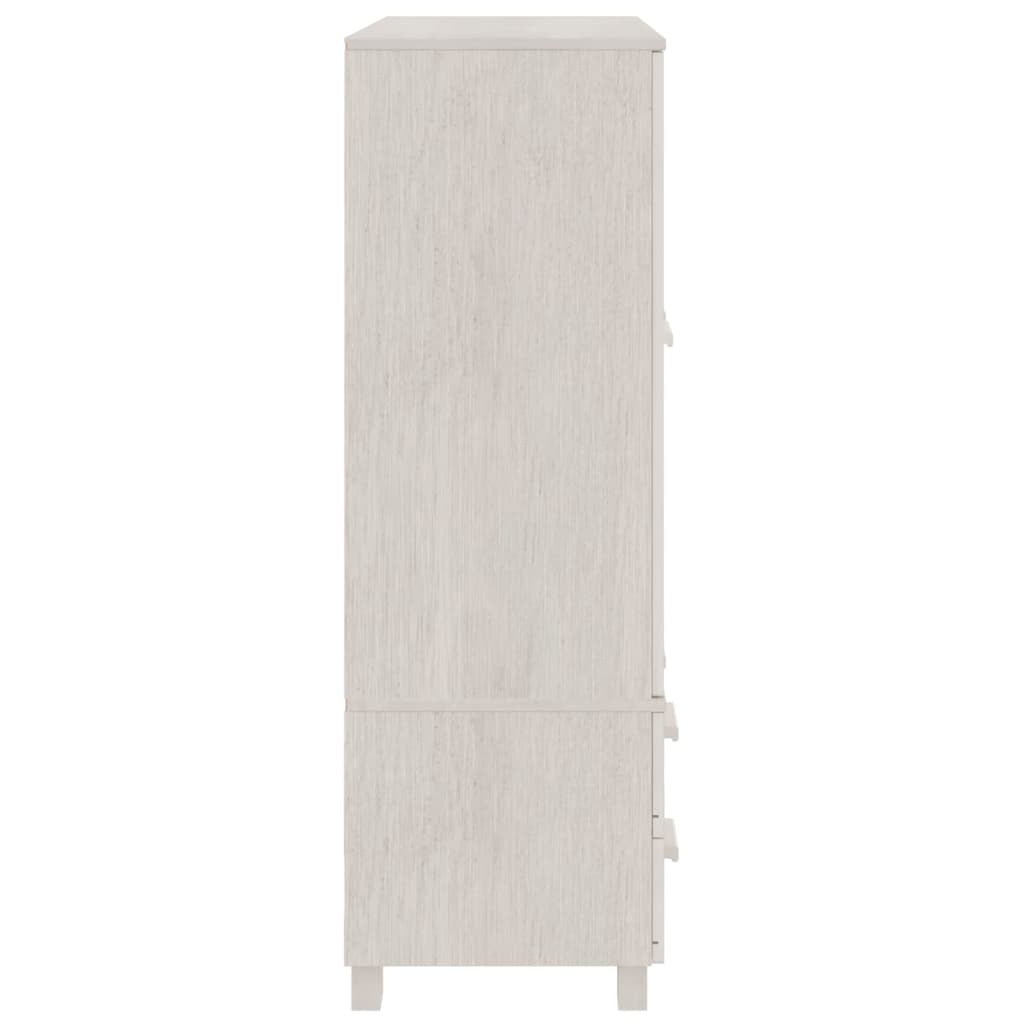 Vaatekaappi valkoinen 99x45x137 cm täysi mänty - Sisustajankoti.fi