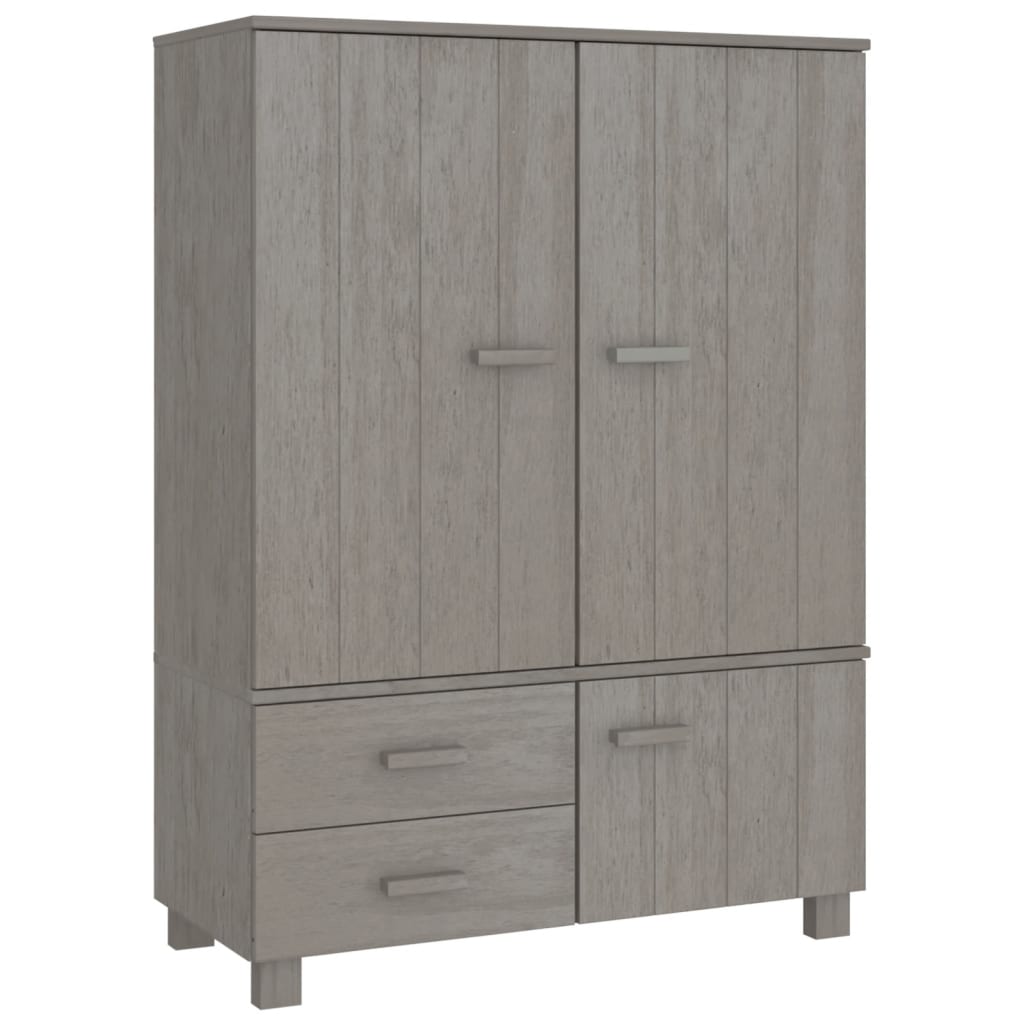 Vaatekaappi HAMAR vaaleanharmaa 99x45x137 cm täysi mänty - Sisustajankoti.fi