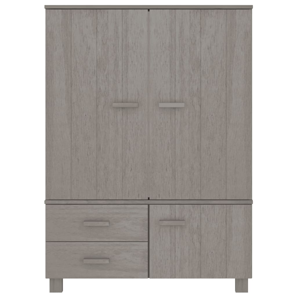 Vaatekaappi HAMAR vaaleanharmaa 99x45x137 cm täysi mänty - Sisustajankoti.fi