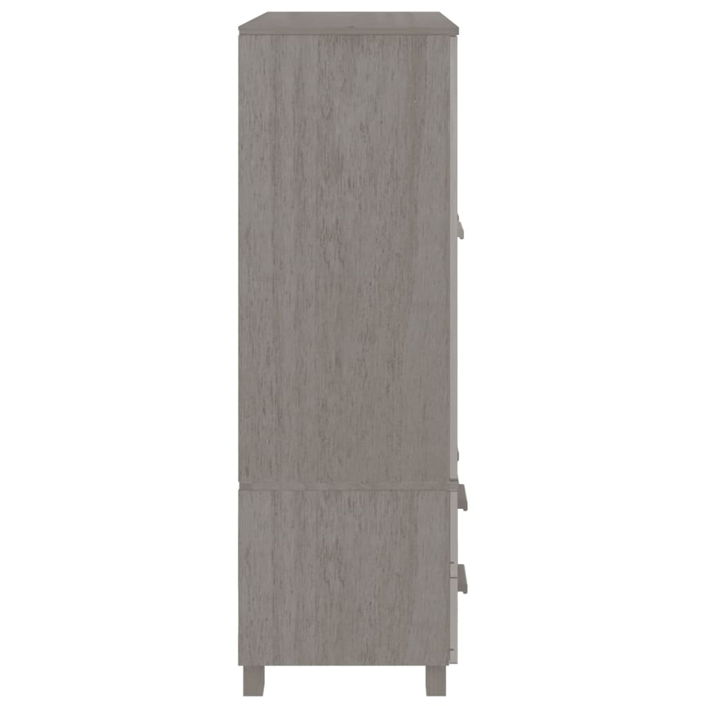 Vaatekaappi HAMAR vaaleanharmaa 99x45x137 cm täysi mänty - Sisustajankoti.fi