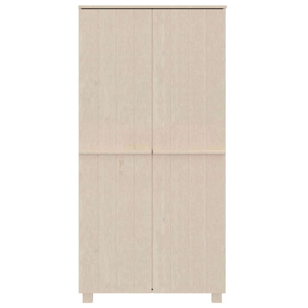 Vaatekaappi HAMAR hunajanruskea 89x50x180 cm täysi mänty - Sisustajankoti.fi