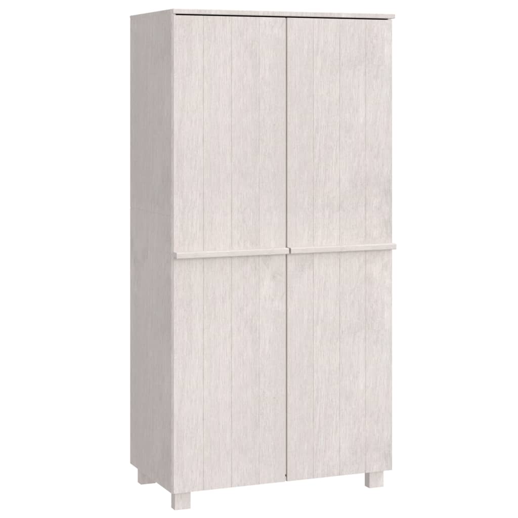 Vaatekaappi HAMAR valkoinen 89x50x180 cm täysi mänty - Sisustajankoti.fi
