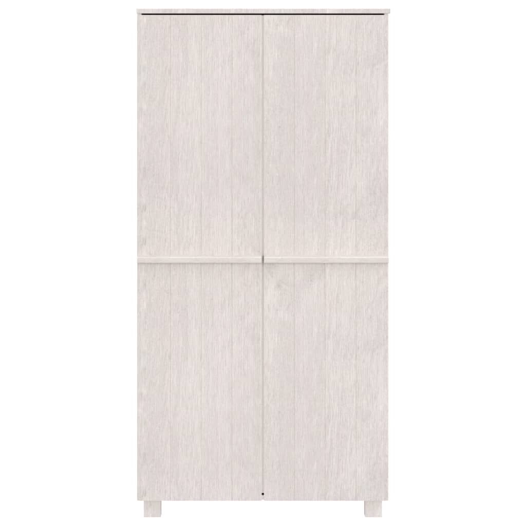 Vaatekaappi HAMAR valkoinen 89x50x180 cm täysi mänty - Sisustajankoti.fi