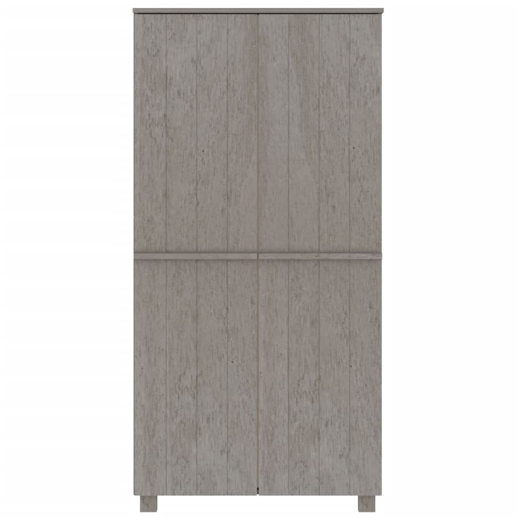 Vaatekaappi HAMAR vaaleanharmaa 89x50x180 cm täysi mänty - Sisustajankoti.fi
